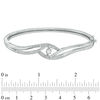 Thumbnail Image 1 of Unstoppable Love™ 0.33 CT. T.W. Diamond Swirl Bangle in Sterling Silver - 7.5"