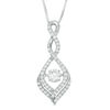 Thumbnail Image 0 of Unstoppable Love™ 0.70 CT. T.W. Diamond Cascading Infinity Drop Pendant in 10K White Gold