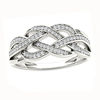 Thumbnail Image 0 of 0.18 CT. T.W. Diamond Loose Braid Ring in 10K White Gold