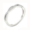 Thumbnail Image 1 of 0.13 CT. T.W. Diamond Twist Ring in 10K White Gold