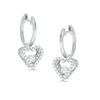 Unstoppable Love™ 0.45 CT. T.W. Diamond Heart-Shaped Drop Earrings in 10K White Gold