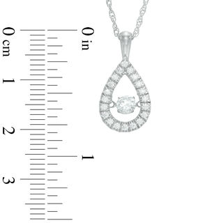 Unstoppable Love™ 0.37 CT. T.W. Diamond Teardrop Pendant in 10K White Gold