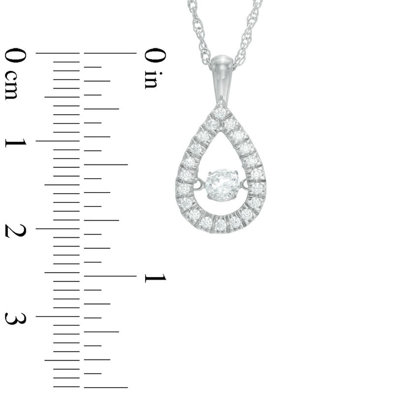 Unstoppable Love™ 0.37 CT. T.W. Diamond Teardrop Pendant in 10K White Gold|Peoples Jewellers