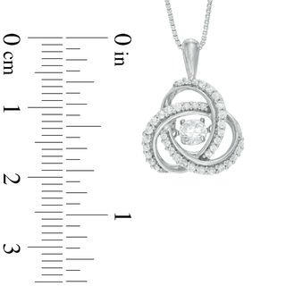 Unstoppable Love™ 0.45 CT. T.W. Diamond Celtic Love Knot Pendant in 10K White Gold