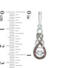 Unstoppable Love™ 0.30 CT. T.W. Enhanced Champagne and White Diamond Double Infinity Earrings in 10K White Gold