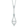 Unstoppable Love™ 0.38 CT. T.W. Diamond Teardrop Pendant in 10K White Gold