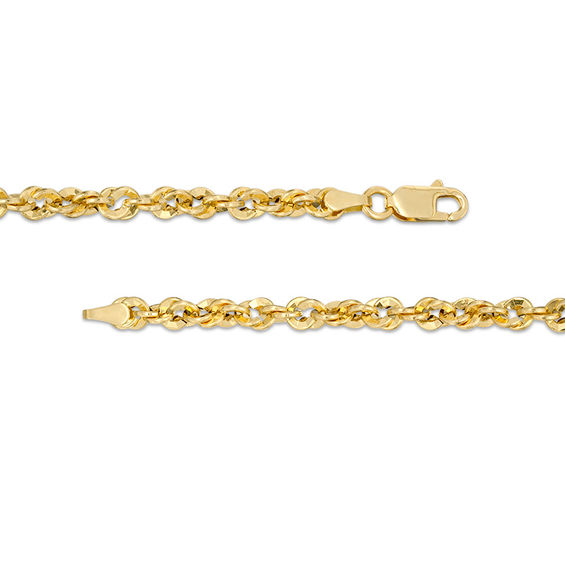 Italian Gold 3.8mm Rope Chain Bracelet in 14K Gold - 7.5"