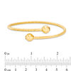 Thumbnail Image 2 of Diamond-Cut Bypass Flex Bangle in 14K Gold - 7.5&quot;