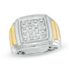 Thumbnail Image 0 of Men's 0.12 CT. T.W. Composite Diamond Square Ring in 10K Gold