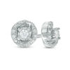 0.20 CT. T.W. Diamond Swirl Stud Earrings in 10K White Gold