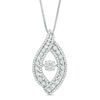 Unstoppable Love™ 0.95 CT. T.W. Diamond Open Flame Pendant in 14K White Gold