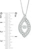 Unstoppable Love™ 0.95 CT. T.W. Diamond Open Flame Pendant in 14K White Gold