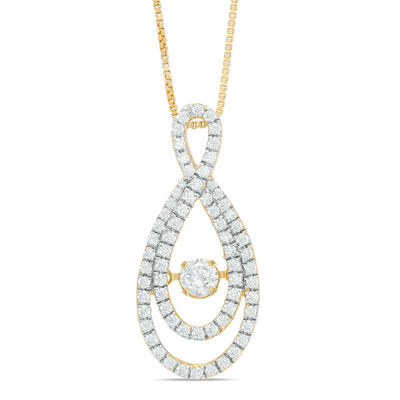 Unstoppable Love™ 0.70 CT. T.W. Diamond Split Infinity Pendant in 14K Gold