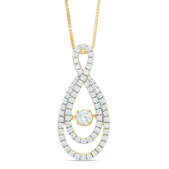 Unstoppable Love™ 0.70 CT. T.W. Diamond Split Infinity Pendant in 14K Gold