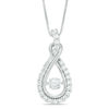 Thumbnail Image 0 of Unstoppable Love™ 0.95 CT. T.W. Diamond Layered Infinity Pendant in 14K White Gold