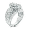 Thumbnail Image 1 of 2.95 CT. T.W. Marquise Diamond Past Present Future® Double Frame Engagement Ring in 14K White Gold