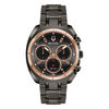 Men's Bulova Curv Chronograph Gunmetal IP Watch (Model: 98A158)