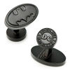 Men's DC Comics Batman Logo Satin Cuff Links in Black Rhodium Brass