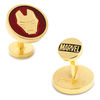 Men's ©MARVEL Iron Man Enamel Cuff Links in Yellow Rhodium Brass