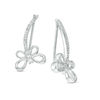 0.18 CT. T.W. Diamond Dragonfly Crawler Earrings in Sterling Silver