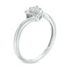 Thumbnail Image 2 of Diamond Accent Solitaire Heart Promise Ring in Sterling Silver