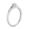 Thumbnail Image 1 of 0.04 CT. T.W. Diamond Open Leaf Vintage-Style Promise Ring in Sterling Silver