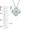 Thumbnail Image 1 of Unstoppable Love™ 0.25 CT. T.W. Diamond Clover Pendant in 10K White Gold