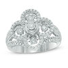 Unstoppable Love™ 0.50 CT. T.W. Diamond Clover Ring in 10K White Gold