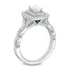 Thumbnail Image 1 of Vera Wang Love Collection 0.95 CT. T.W. Emerald-Cut Diamond Twist Shank Engagement Ring in 14K White Gold