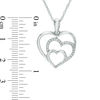 Thumbnail Image 1 of Diamond Accent Triple Heart Pendant in Sterling Silver
