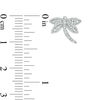 0.06 CT. T.W. Diamond Dragonfly Stud Earrings in Sterling Silver