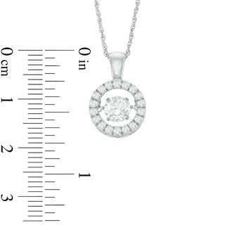 Unstoppable Love™ 6.5mm Lab-Created White Sapphire Circle Pendant in Sterling Silver