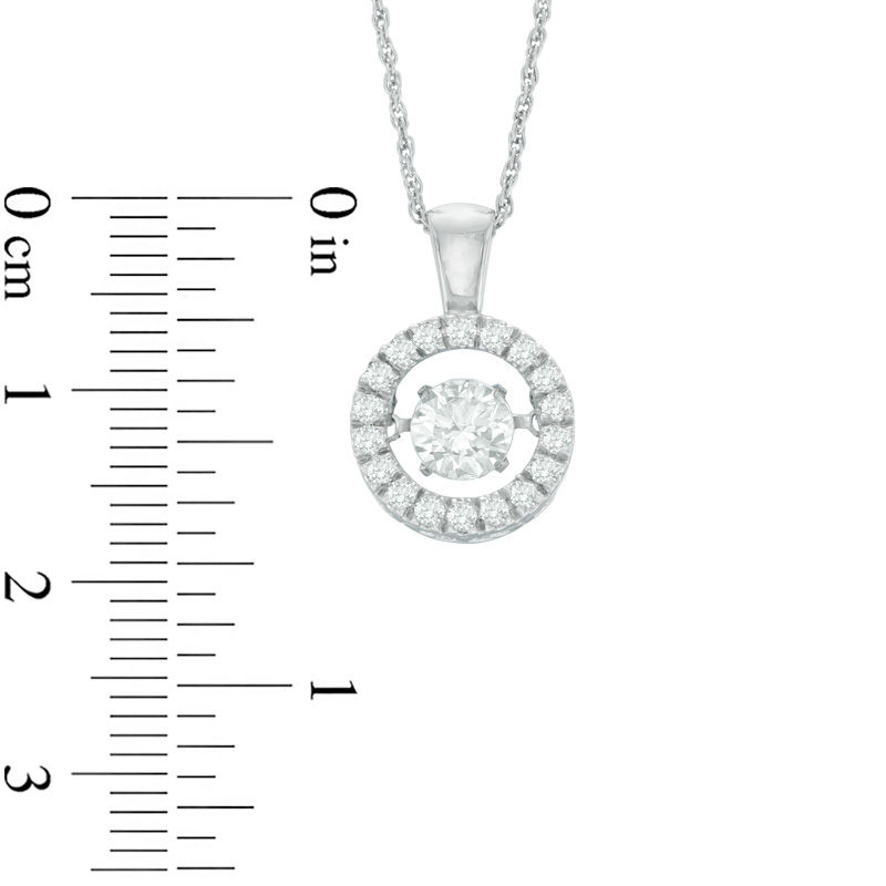 Unstoppable Love™ 6.5mm Lab-Created White Sapphire Circle Pendant in Sterling Silver|Peoples Jewellers