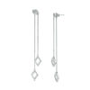 0.23 CT. T.W. Diamond Two Strand Kite Shaped Drop Earrings in 10K White Gold