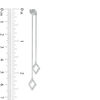 0.23 CT. T.W. Diamond Two Strand Kite Shaped Drop Earrings in 10K White Gold