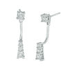 0.15 CT. T.W. Diamond Vertical Front/Back Earrings in 10K Gold