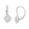 1.38 CT. T.W. Certified Canadian Diamond Kite-Shaped Scalloped Frame Drop Earrings in 14K White Gold (I/I2)