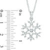 Unstoppable Love™ 0.11 CT. T.W. Diamond Snowflake Pendant in 10K White Gold