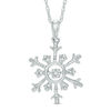 Unstoppable Love™ Diamond Accent Snowflake Pendant in Sterling Silver