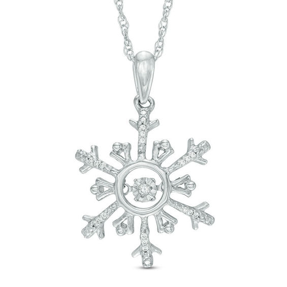 Unstoppable Love™ Diamond Accent Snowflake Pendant in Sterling Silver