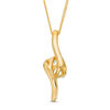 Thumbnail Image 2 of Ever Us™ 0.75 CT. T.W. Two-Stone Diamond Bypass Pendant in 14K Gold - 19&quot;