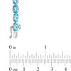 Thumbnail Image 1 of Oval Swiss Blue Topaz Tennis Bracelet in Sterling Silver - 7.5"