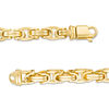 Men's 6.2mm Byzantine Chain Necklace in 10K Gold - 22"