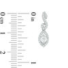 Thumbnail Image 1 of 0.50 CT. T.W. Certified Canadian Diamond Marquise Swirl Drop Earrings in 14K White Gold (I/I2)