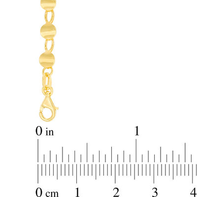 Made in Italy Diamond-Cut Disc Link Bracelet in 10K Gold - 7.75"