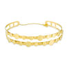 Thumbnail Image 0 of Made in Italy Textured Double Row Coin Bangle in 10K Gold