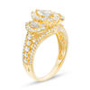 Thumbnail Image 1 of 1.95 CT. T.W. Marquise Diamond Past Present Future® Frame Engagement Ring in 14K Gold