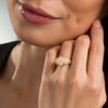 Thumbnail Image 3 of 1.95 CT. T.W. Marquise Diamond Past Present Future® Frame Engagement Ring in 14K Gold