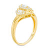 Thumbnail Image 1 of 0.45 CT. T.W. Marquise Diamond Past Present Future® Frame Engagement Ring in 10K Gold