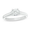 Thumbnail Image 0 of Vera Wang Love Collection 0.58 CT. T.W. Diamond Solitaire Collar Engagement Ring in 14K White Gold